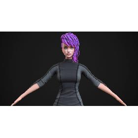 3D Stylized Girl 2